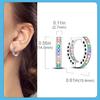 2023 Sparkling Pave Silver 925 Earrings Fit Original Charms Hoop Earrings For Women Earrings Fine Jewelry Gifts