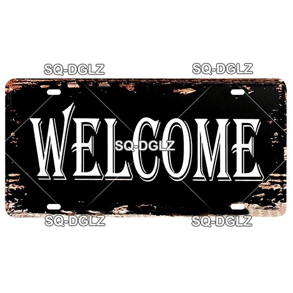 [SQ-DGLZ] Warning WiFi Camera License Plate Tin Sign Store Bar Wall Decoration Metal Sign Home Decor Painting Plaques Art Poster