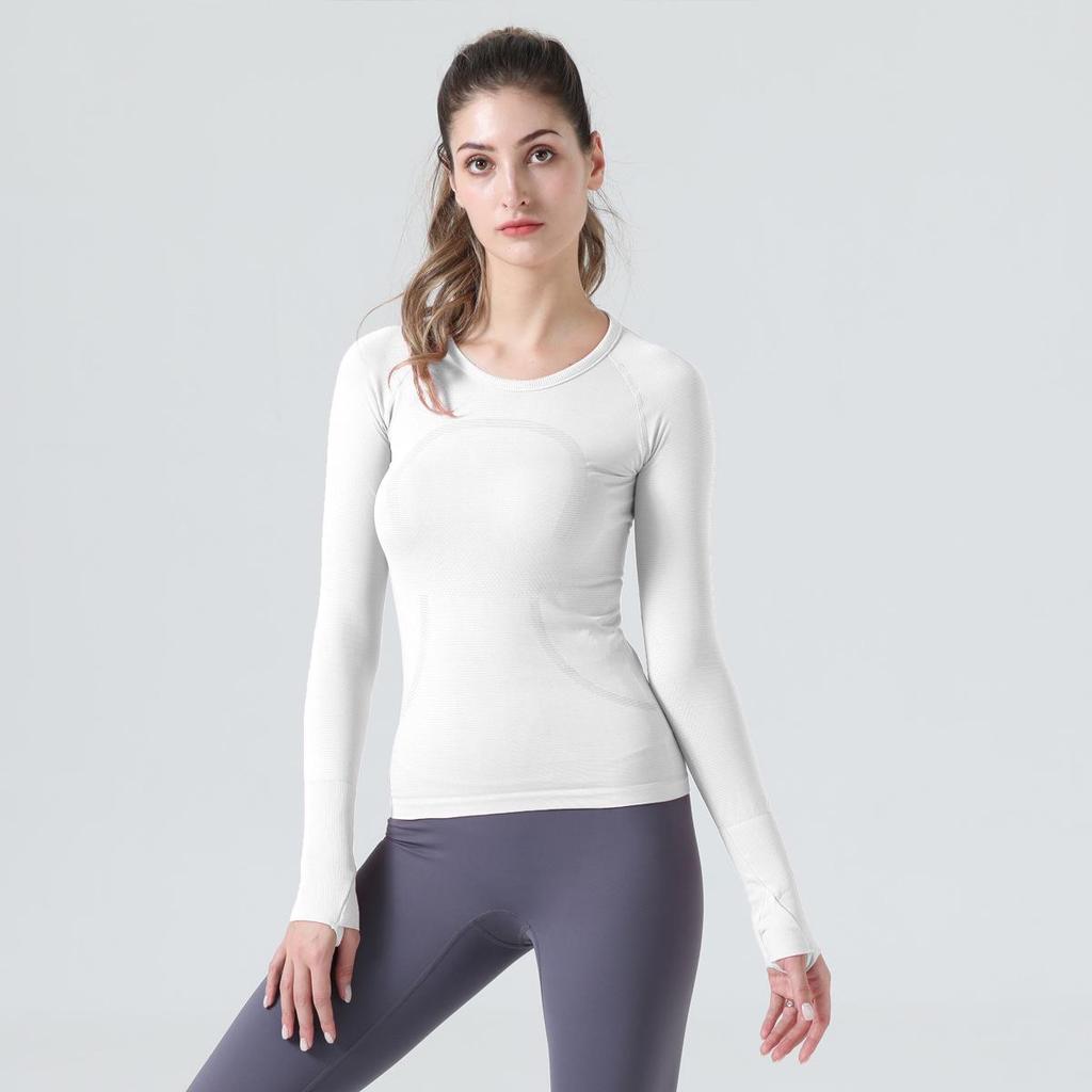 Damen 2.0 Langarm Yoga-Top - Atmungsaktives Fitness-Laufshirt
