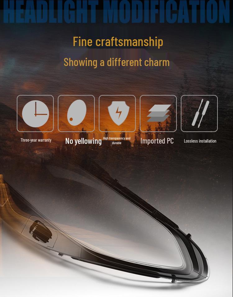 13-16 Ford Mondeo Headlight Lens Cover Replacement