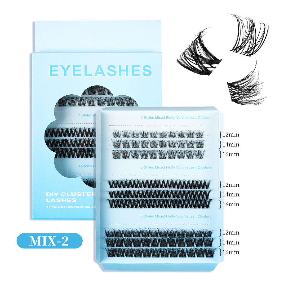 

Набор пушистых 3D накладных ресниц для DIY - Большая емкость, Естественный завиток