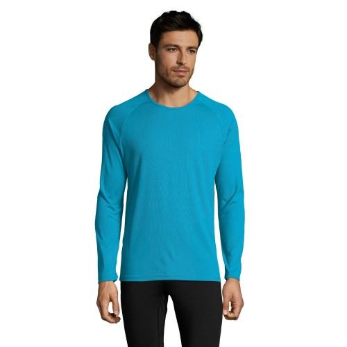 

SOLS Mens Long-Sleeved Sports T-Shirt білий
