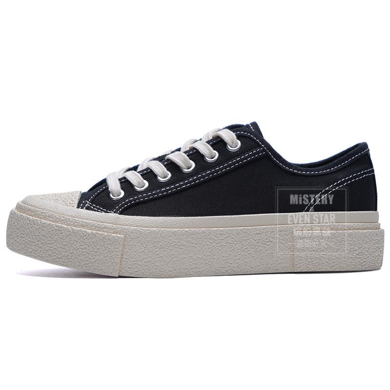 Hot sale spring new crooked brand geometric multi-layer retro canvas shoes 1301