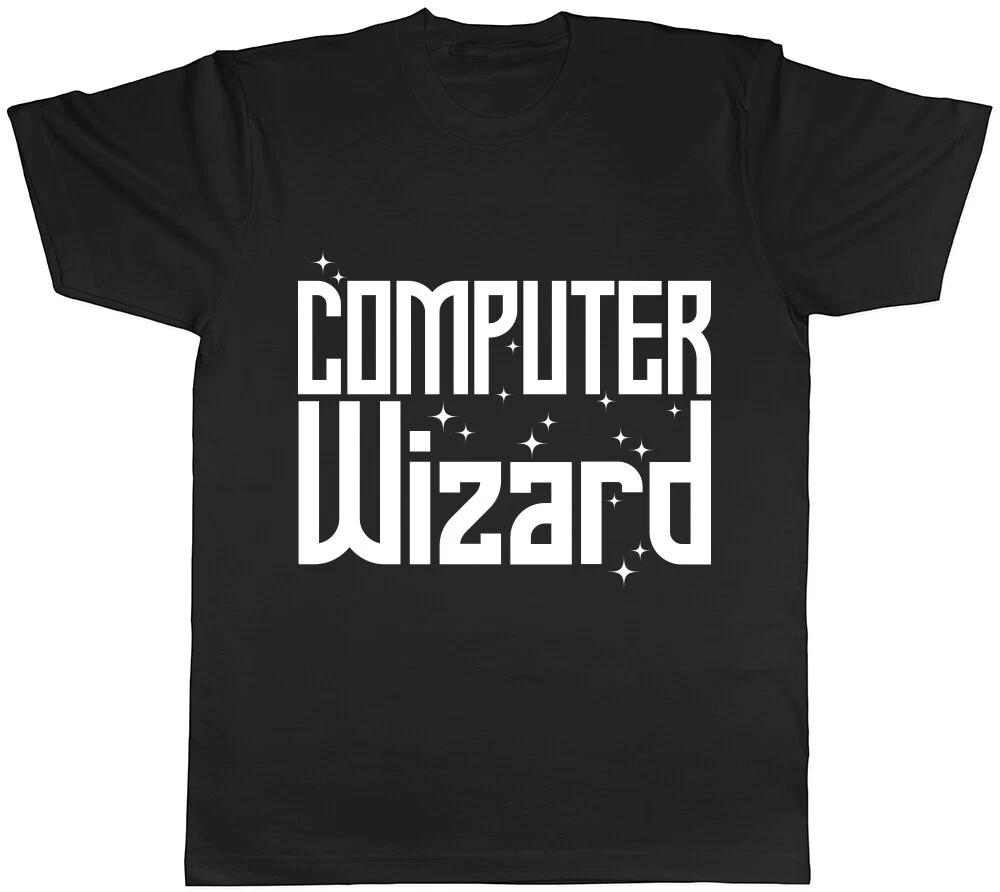 Computer Wizard Mens Womens Ladies T-Shirt Tee XS