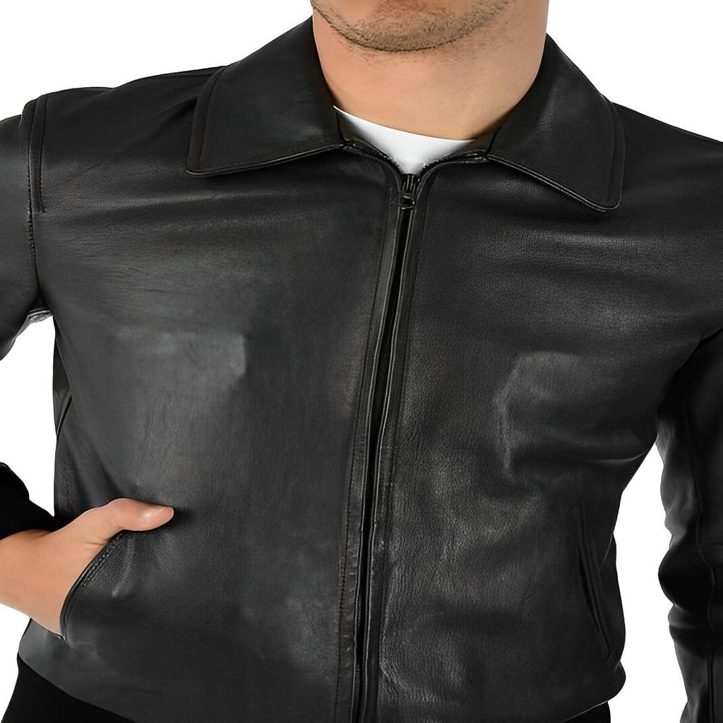 NOORA Men's Real Leather Jacket ST0102