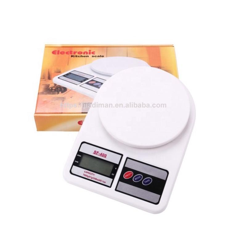 SF400 Best Seller LCD Display Household Kitchen Baking 5kg/7kg/10kg Electronic Digital Kitchen Scale for Measuring Cooking