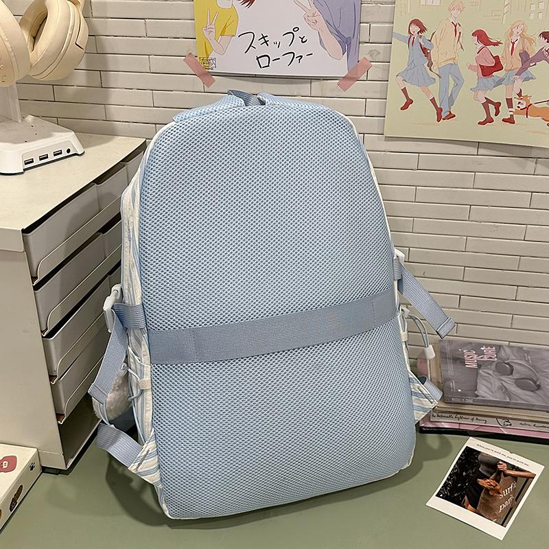 Backpack Junior High School Student Light Schoolbag Girl's Large Capacity Backpack