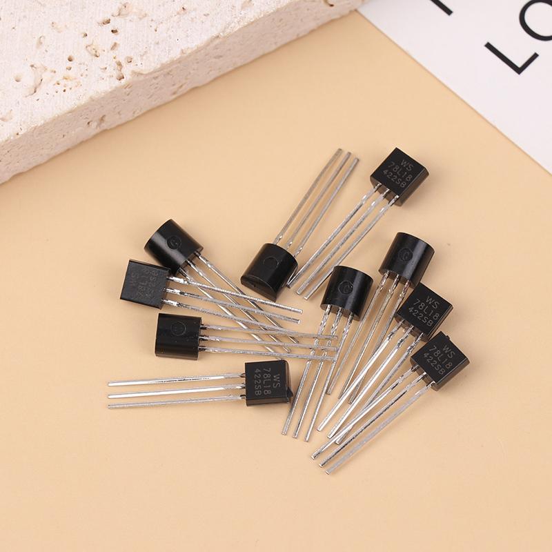 10Pcs Three-Terminal Voltage Regulator Ws78L05 78L06 78L08 78L09 78L12 Accessories