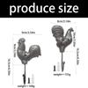 Decorative Iron Chicken Hook For Wall With Functional Storage Space Unique Animal Theme Entryway Hanger for Coat Key