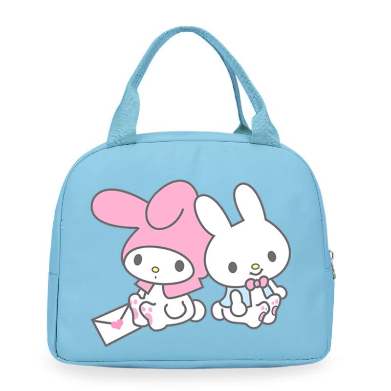 Melody cute cartoon print student lunch bag high value work commute leisure handbag