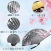 Bamboo Japanese Silk Floral with Fan for Fireworks Japanese Gift [boshiho] Fan, Style, Summer, Stylish, Pattern, Case, Kimono, Festivals, Displays,