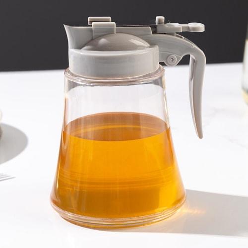 Onuuzivl Oil Dispenser Bottle, Cooking Oil Container | Kitchen Oil Bottle with Press-to-Open Handle - Airtight Cooking Storage Bottle, Easy-Refill Con