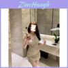 Street Style Sequin Backless Dress With Splicing Design For Summer Women