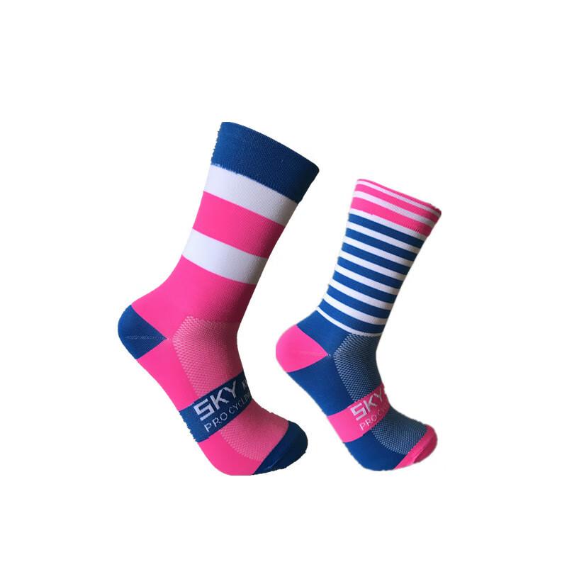Lishi Asymmetrical Patterned Cycling Socks