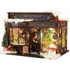 Moin Moin Dollhouse Miniature DIY Kit Set 124 Scale [English Instructions] Christmas Wonderland Open-Up Shop Store Shop General Store Gift Shop Santa
