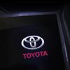 For Toyota NHW221Night Light sticker For Toyota Led Car Door Welcome Lamp Laser Projector Logo Camry Corolla Prius RAV4 Land Cruiser Prado Tundra