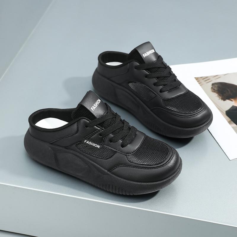 Women Summer Sandals Beige Clogs Casual Girl Slippers Backless Sneakers Black Casual Sport Sandals Plus Size