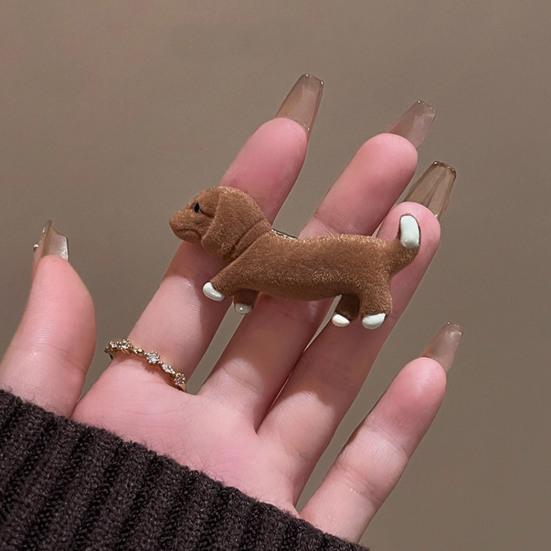 1/2 Bucă Accesorii Păr Fete Câine Dachshund Decor Clipsuri Păr Breton Lateral Accesorii Păr Cadou Anul Nou