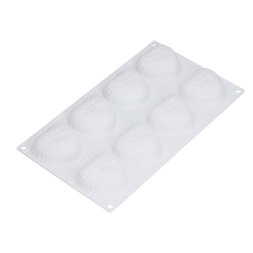 8Grid HeartShaped Mold Silicone Mousse Cake Mold Baking Tool for Bakery Kitchen