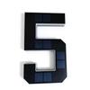 No Wiring Solar Lighted House Numbers Light 6.7IN Solar Digital Doorplate  Porch
