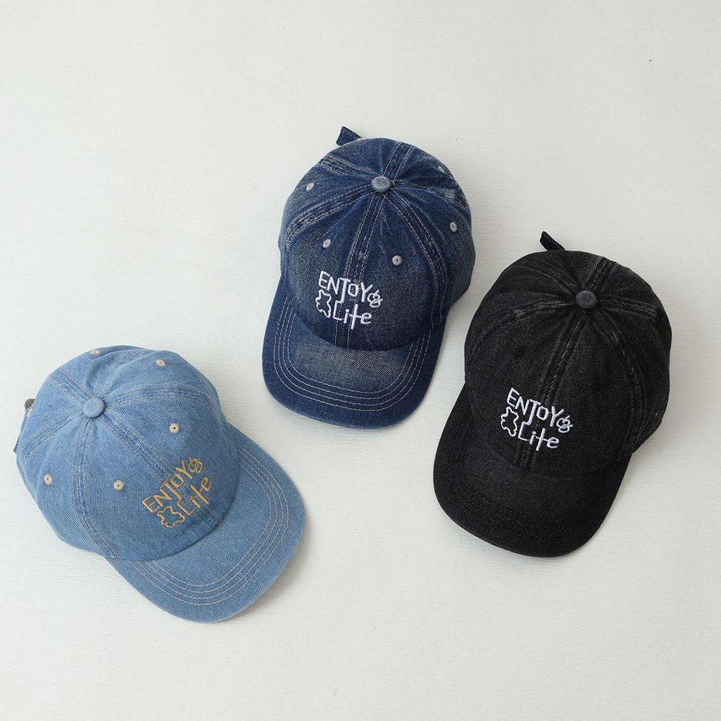 Children's Denim Duckbill Hat - Four Seasons 2026 New Style, Sun Protection Baseball Cap for Boys and Girls