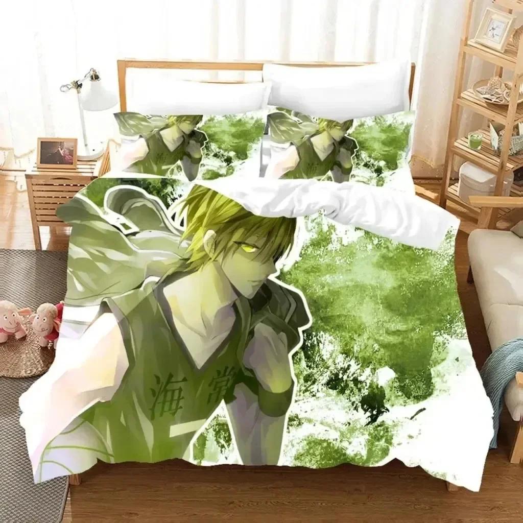 Luxuriöses Neues 3D-Druck Anime Kuroko's Basketball Bettwäscheset Jungen Mädchen Einzelbett Queen-Size Bettbezug Kinder Erwachsene Heimtextilien