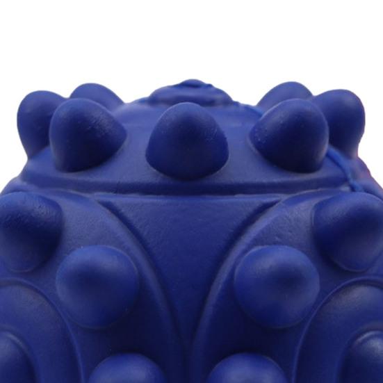 Rubber Dog Chew Ball with Squeaker Interactive Treat Dispensing Toy for Small Medium Breeds
