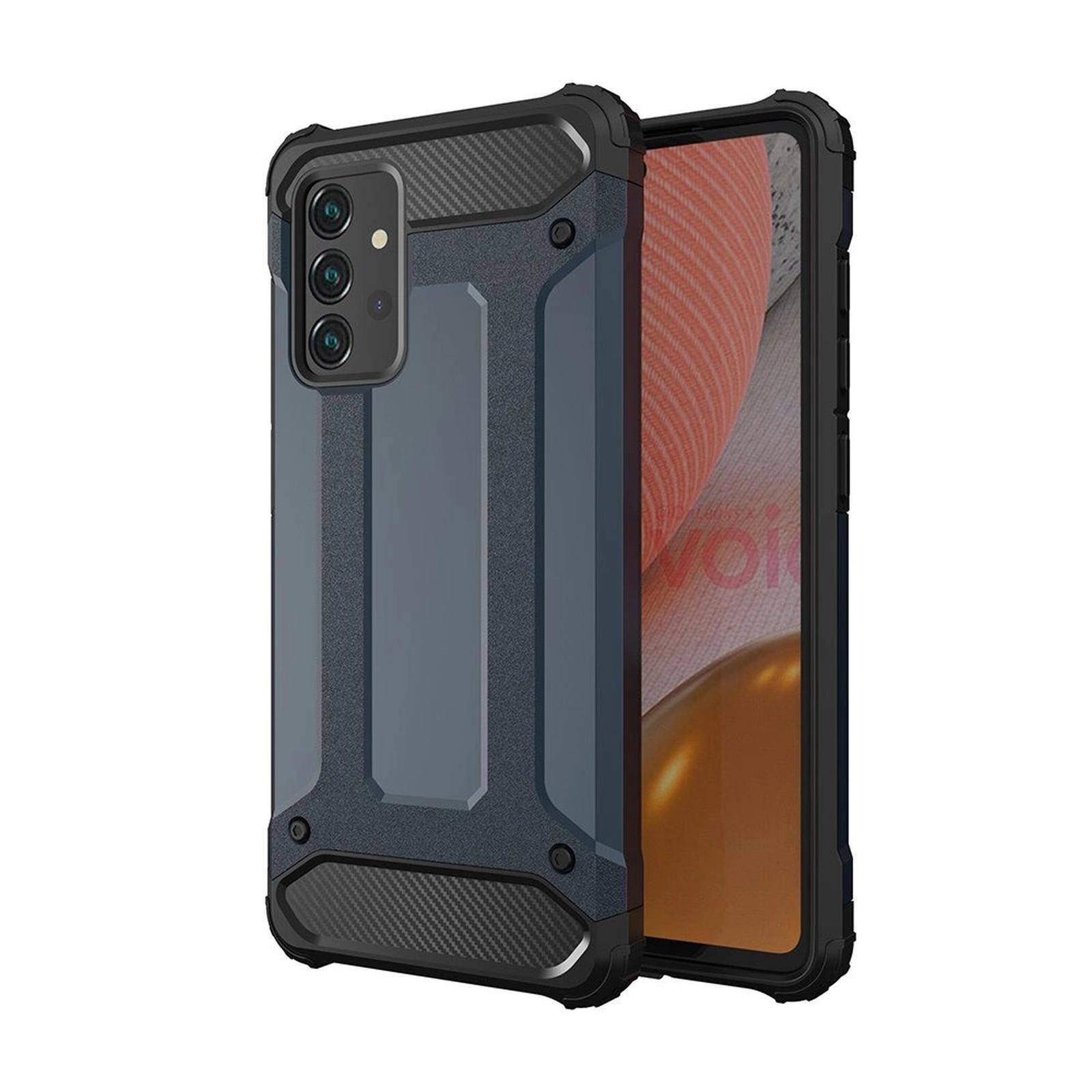 Custodia cover ibrida corazzata per Samsung Galaxy A56 Hybrid Armor - blu