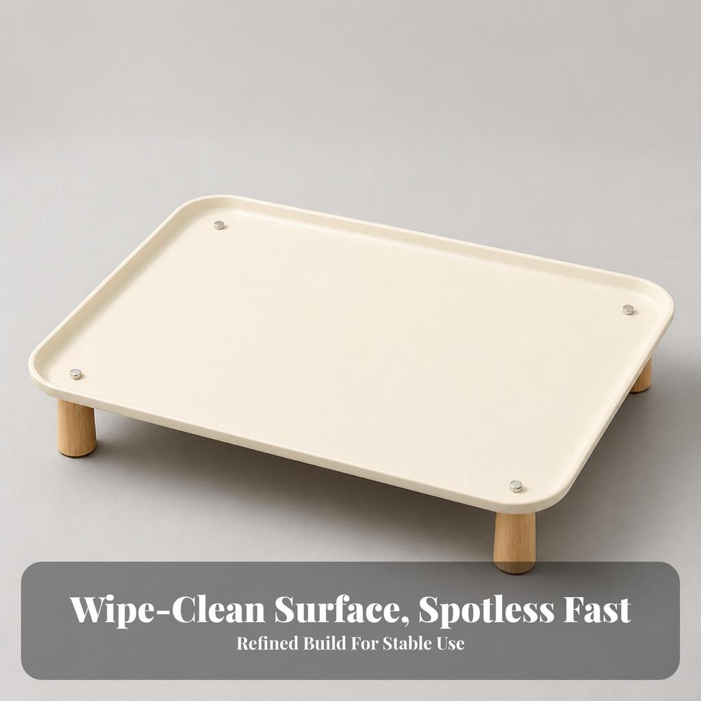 Pet Feeding Stand Minimalist Elevated Bowl Sturdy for Pets, Cats