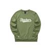 Skechers Letter Print Casual Crew Neck Pullover Long Sleeve American Sweatshirt Unisex Sweatshirt Chrome-Green L323U075-01MX