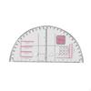 Acrylic Geographic Coordinate Ruler Transparent with Latitude and Degrees School Measuring for
