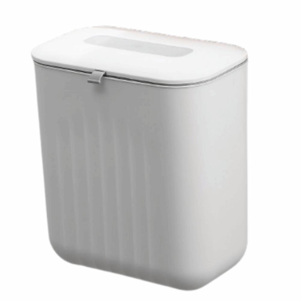 No-Hole Wall Hanging Rubbish Bin 7/11L Kitchen Storage Box Compact Bathroom Trash Can Kitchen