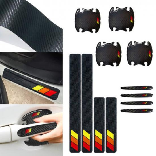 12X Door Handle Sticker Door Sill Sticker Accessories Fit Set Toyota Tacoma