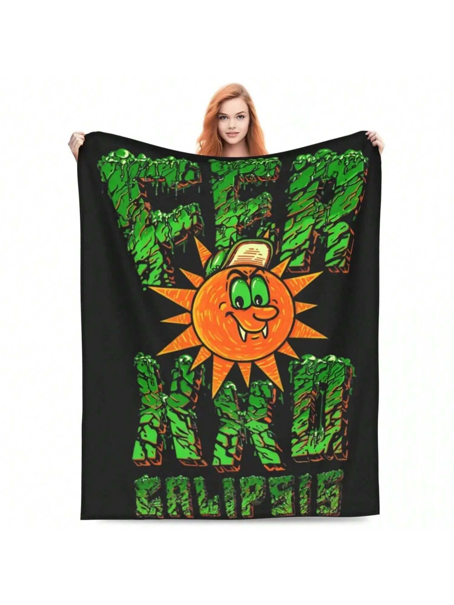 

CALIPSIS WORLD TOUR 1pc Collage Feid Blankets Soft Flannel Cozy Gift Throw Blanket Bedspreads 75X95CM серый