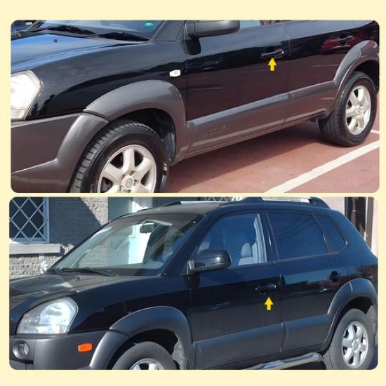 Maçaneta Externa da Porta Para 2005-2009 Hyundai Tucson Dianteira LE Motorista Plástico Imprimado