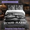 Personalized 3Pcs Bedding SetArctic Monkeys Custom Text Duvet Cover Pillowcase Set Bedroom Gift