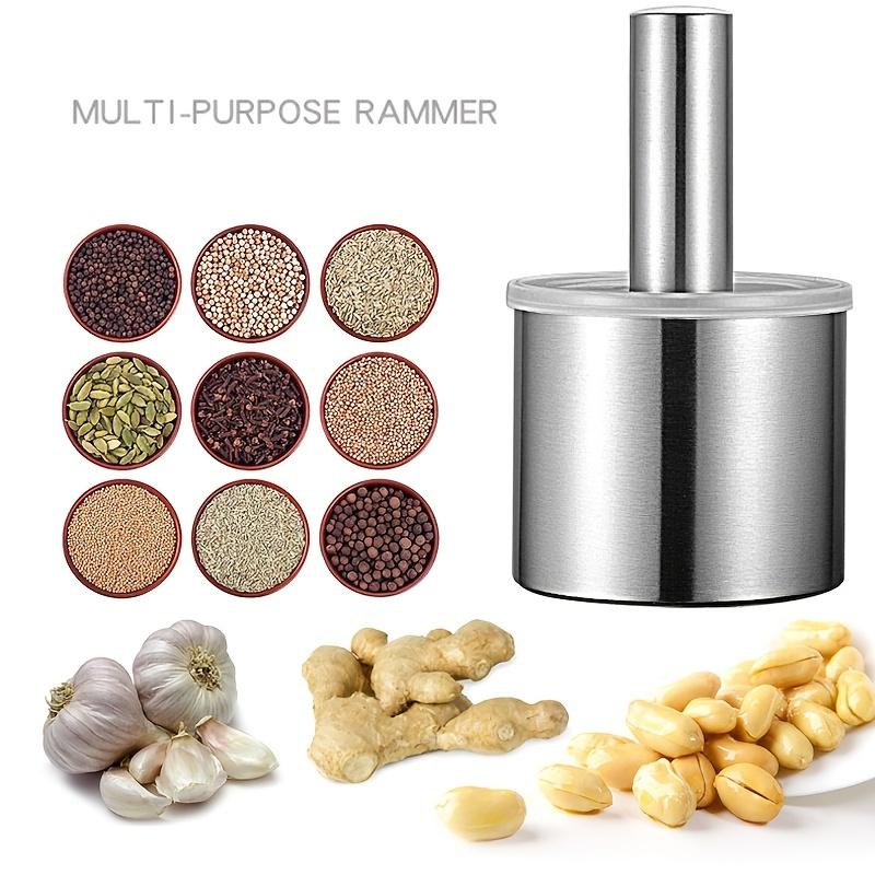 Domácí mačkací nádoba z nerezové oceli 304 Protiskluzová silná mlecí miska Odolný proti rzi Set hmoždíře a paličky Na citron Koření Bylinky