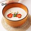 Ciotola da Colazione in Ceramica 700ml Tazza da Zuppa con Coperchio e Cucchiaio Adatta a Microonde e Forno Ciotola da Zuppa di Grande Capacità per Farina d'Avena Noodles