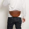 Large Capacity Men's Waist Bag PU Leather Casual Chest Bag Trendy Waist Fanny Pack Outdoor