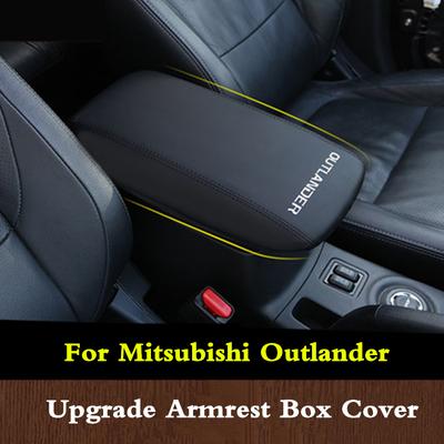 Pro Mitsubishi Outlander 2013- Kožená podložka pod loketní opěrku do auta Středová konzola Loketní opěrky Box Úložný kryt Ochranný polštář