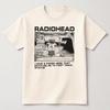Radiohead band graphic Vintage Unisexs TShirt Unisex ONeck 100 Cotton Short Sleeve Y2k Oversized Fashion Popular Tee For Fans