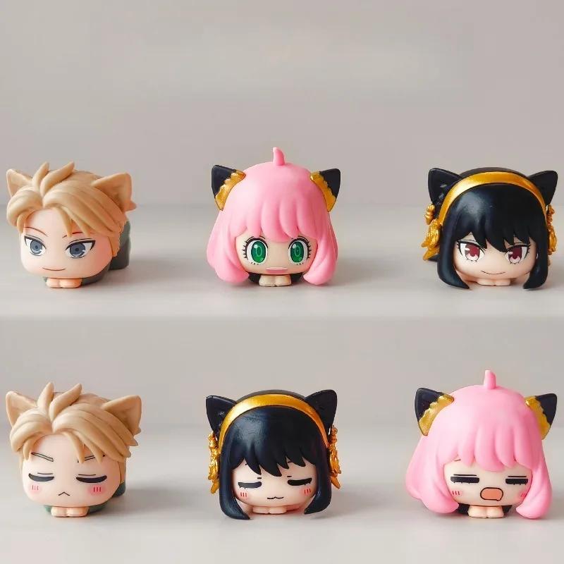 Spy Family Loid Forger Figure Cute Yor Statues Anya Action Figurine Decor Desk Decoration Table Accessories X PVC Poseable Articulated Scale Detailed