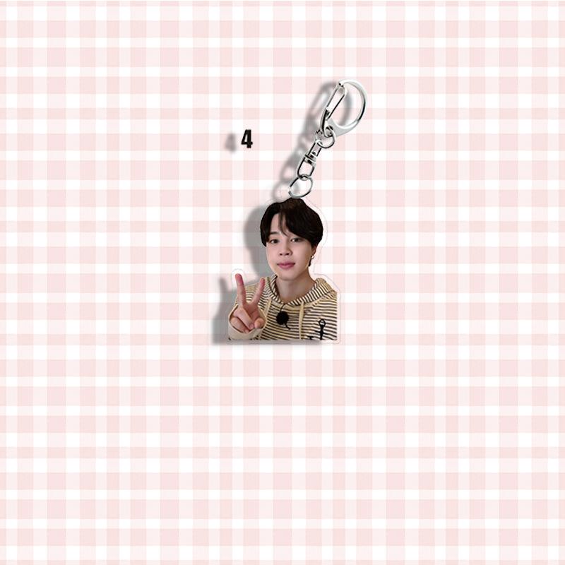 Portachiavi con 7 membri dei BTS, Portachiavi con Foto Solo Kpop, Ciondolo per Borsa con Ritratto di Idol Carino per Fan ARMY