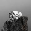 Retro Praying Hands Large Ring For Men Stainless Steel Ring Punk Gothic Hiphop Accessories Christian  Gift For Family