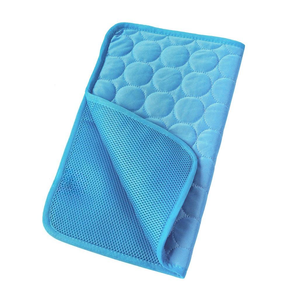 

Breathable Mesh Cooling Pad for Cats & Dogs - Summer Ice Sliky Fiber Fabric, Keeps Pets Cool & Comfortable, Cooling Mat for Dogs XS（old）
