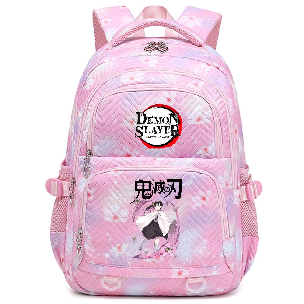 Školní batoh s potiskem Anime Demon Slayer pro studenty, teenagery, chlapce, dívky, ženy, cestovní batoh Mochila Escolar
