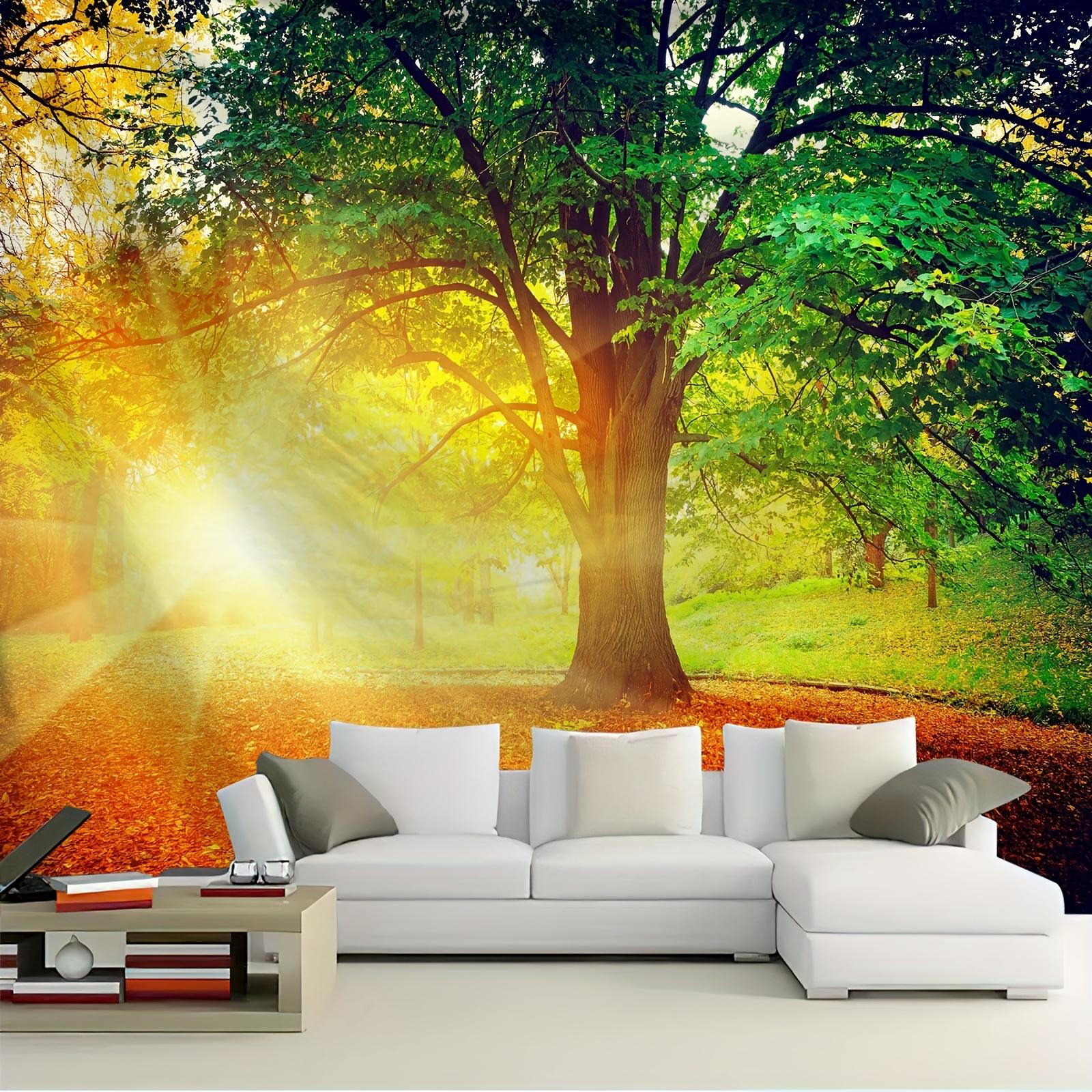 

1 шт. Лісова природа Пейзаж Гобелен Поліестеровий гобелен Настінний для вітальні Спальні Офіс Домашній декор Декор кімнати 95x73cm