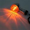 Amber Turn Signals Universal Motorcycle 10Mm For Honda Kawasaki Cruiser Boulevard M109R VRZ1800