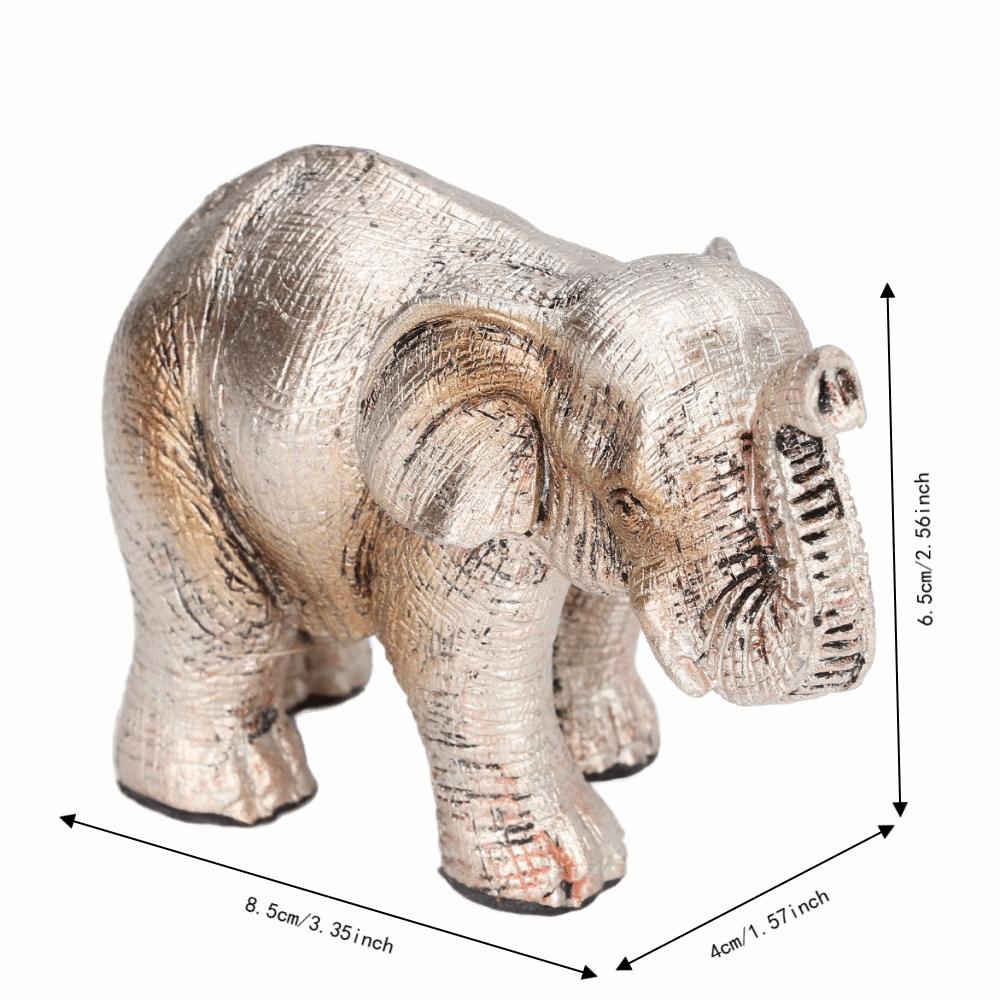 Exquisite Workmanship Elephant Statue Synthetic Resin Elephant Decoration Cabinet Decoration