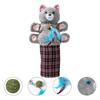 Soft Fabric Cats Wrestler Puppet Toy With Furry Construction For Scratching Play And Living Room Display